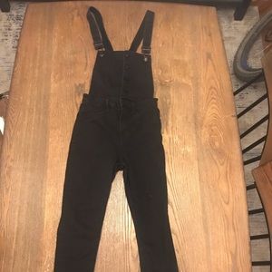 Black overalls